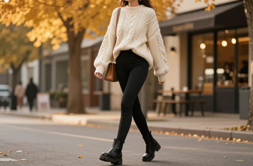 12 Cozy Fall Outfits with Leggings You’Ll Live in