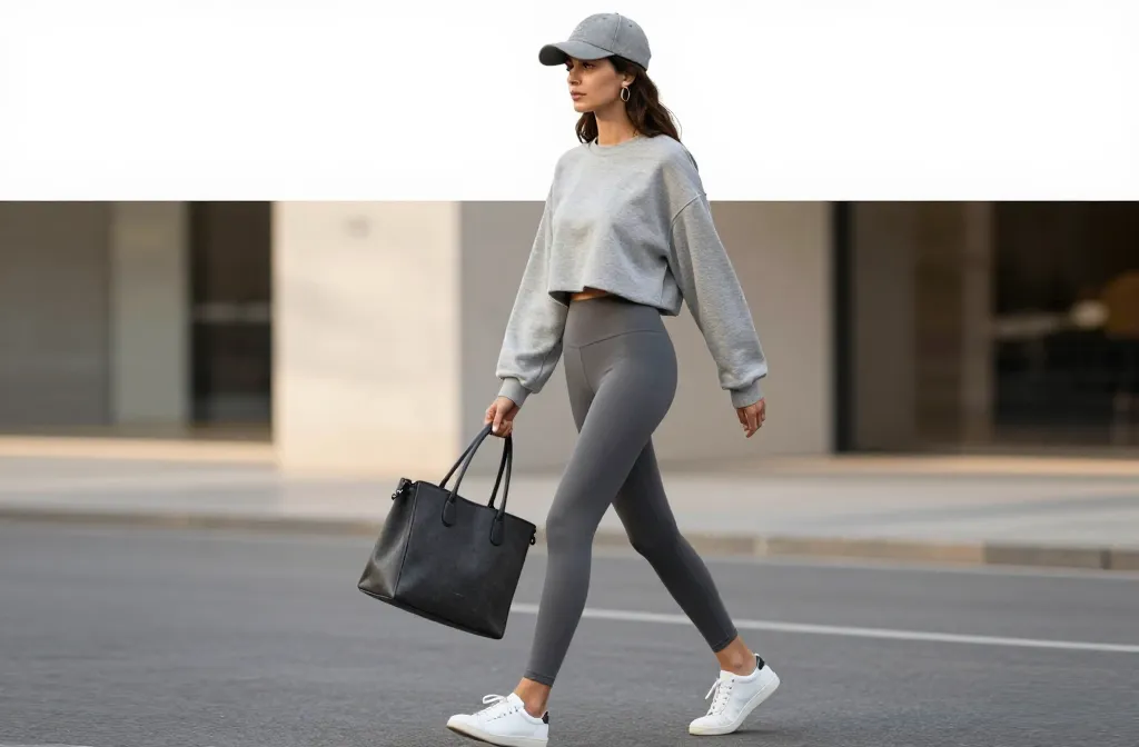 11 Grey Leggings Outfit Ideas That Look Instantly Luxe