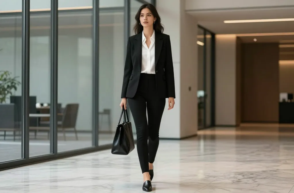 11 Black Leggings Outfit Office Looks That Mean Business