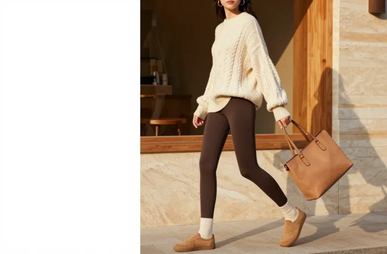 12 Dark Brown Leggings Outfit Ideas That Look Luxe
