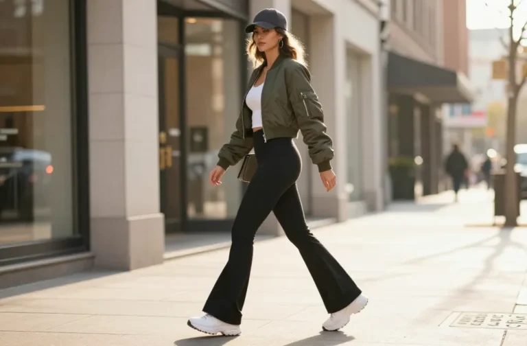 12 Flared Black Leggings Outfit Ideas You’Ll Wear Nonstop