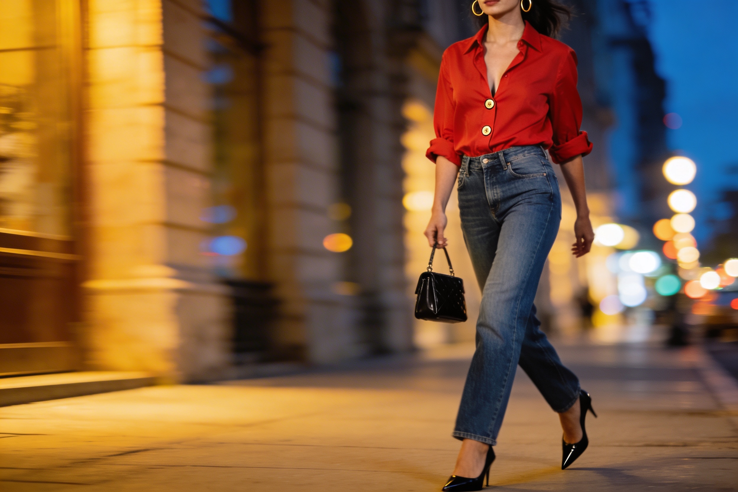 Viral 13 Ways to Style a Red Shirt with Blue Jeans for Date Night