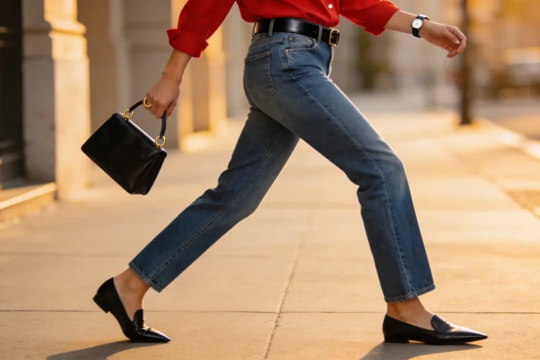 Steal the Look 10 Effortless Red Shirt + Blue Jeans Outfits That Look Designer