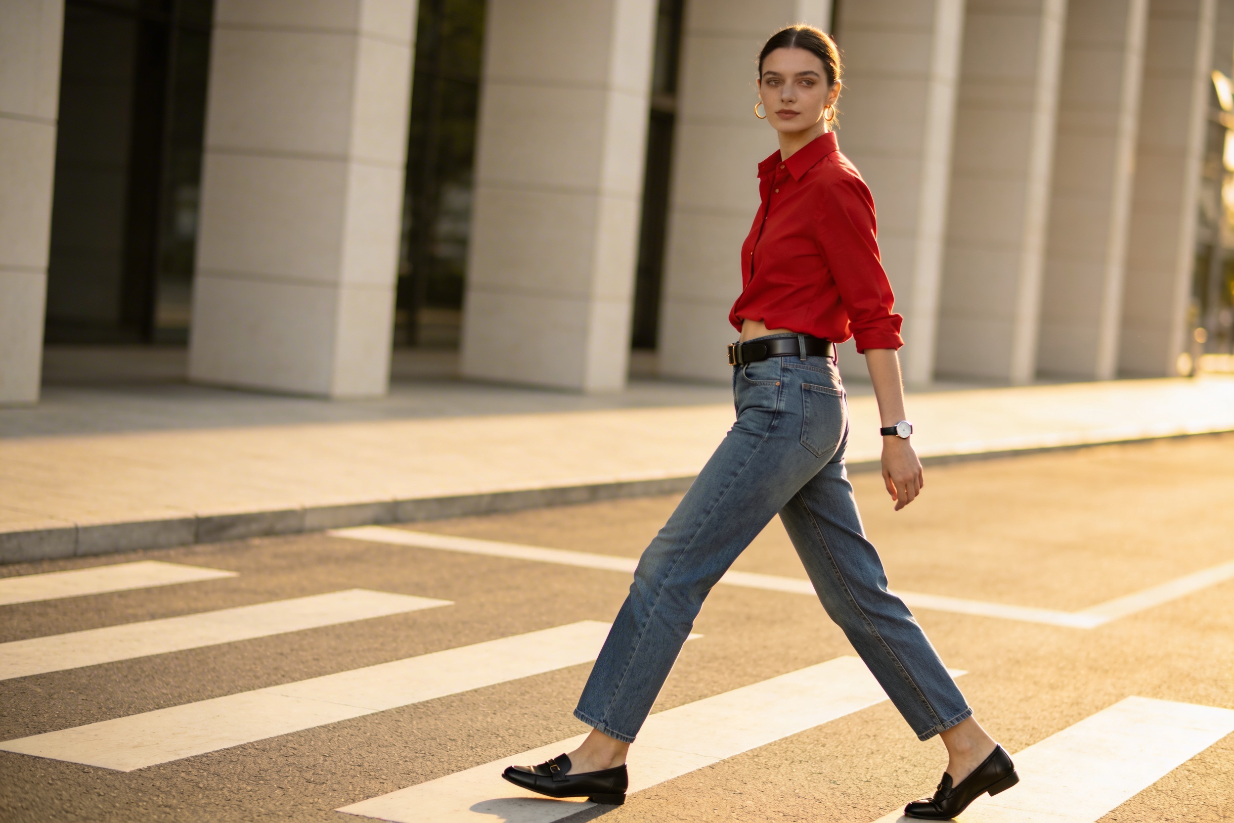 Steal These 10 Red Shirt + Blue Jeans Outfits That Look Expensive on a Budget