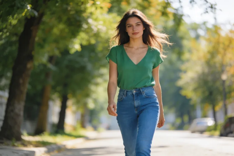 12 Ways for Women to Style a Green Top with Blue Jeans Without Looking Boring Today