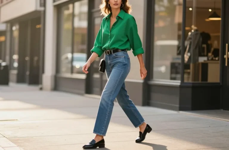 11 Green Top Blue Jeans Outfits That Feel Trendy Without Trying Now