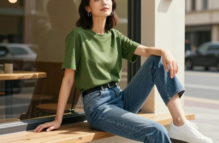 11 Green Top Blue Jeans Outfits That Are Perfect for Lazy Days Now