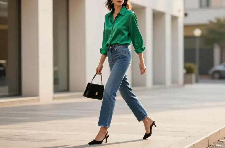 Viral 10 Green Top + Blue Jeans Outfits That Always Look Instagram-Ready