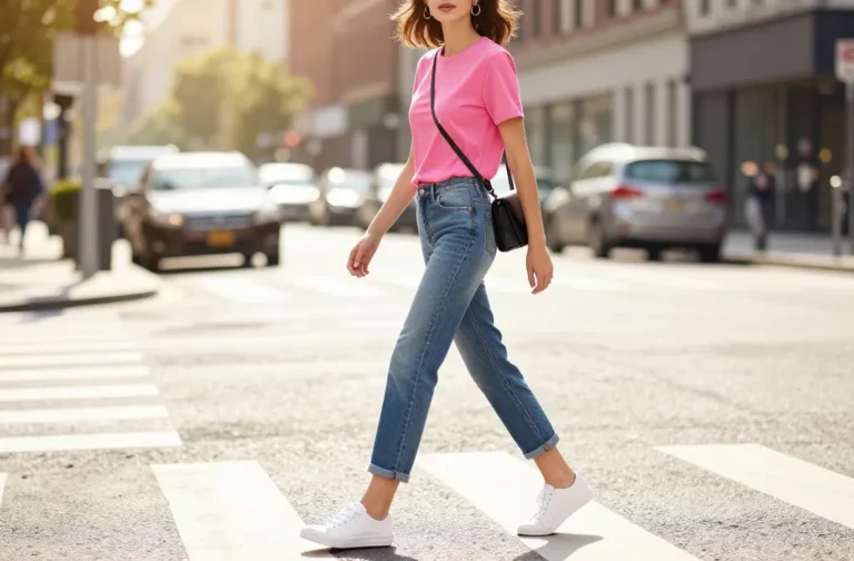 11 Ways to Style a Pink Top with Blue Jeans That Slay