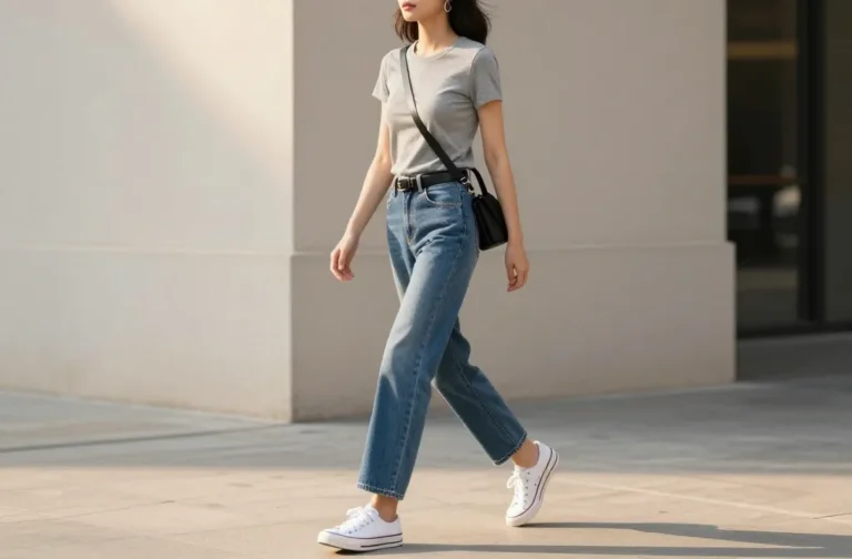 12 Grey Top & Blue Jeans Outfit Ideas That Always Look Instagram-Worthy Now