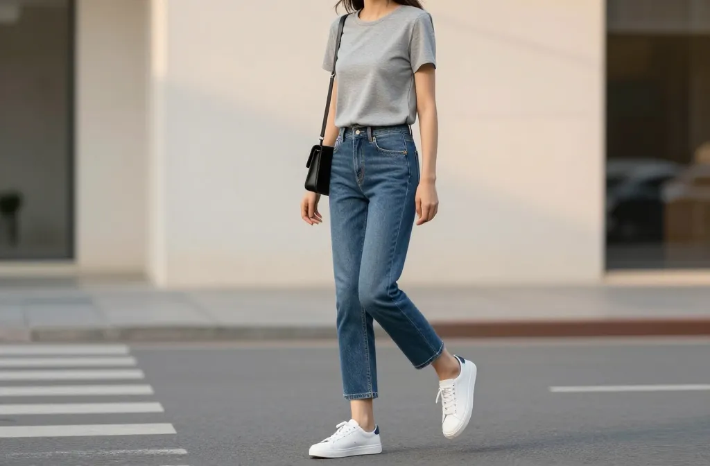 13 Grey Top & Blue Jeans Outfits That Always Get Compliments Now