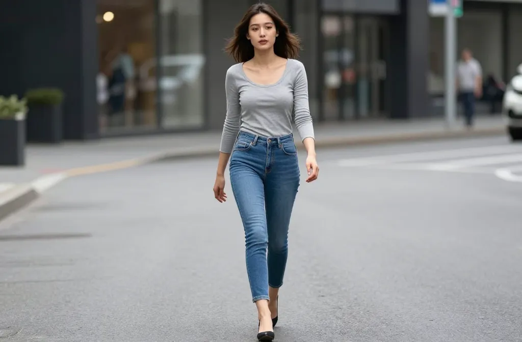 14 Grey Top & Blue Jeans Outfit Ideas That Look Good on Everyone Unlocked