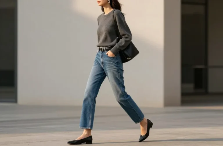 Steal These 12 Grey Top & Blue Jeans Outfit Hacks to Look More Expensive