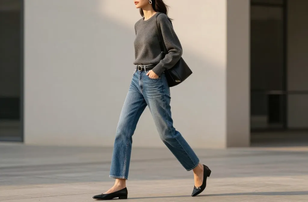 Steal These 12 Grey Top & Blue Jeans Outfit Hacks to Look More Expensive