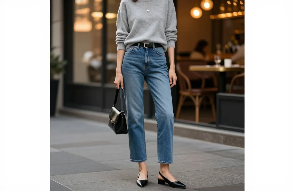 Steal-Worthy 13 Grey Top & Blue Jeans Outfits for Date Night