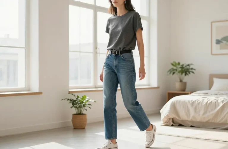 12 Grey Top & Blue Jeans Outfits That Are Perfect for Last-Minute Plans Now