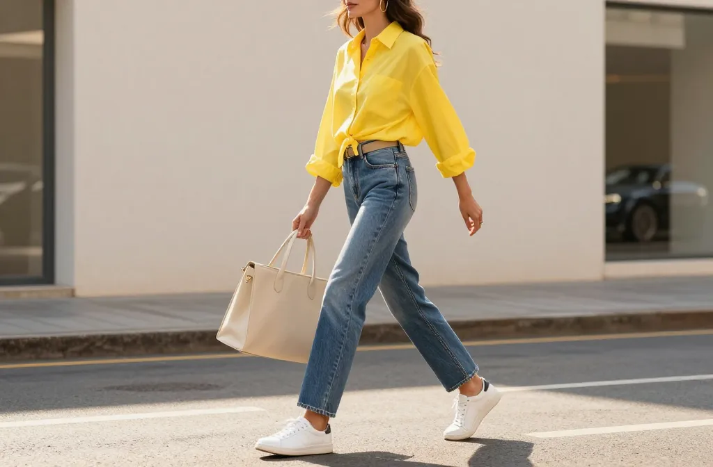 Viral 11 Yellow Shirt and Jeans Outfit Combos That Always Get Compliments