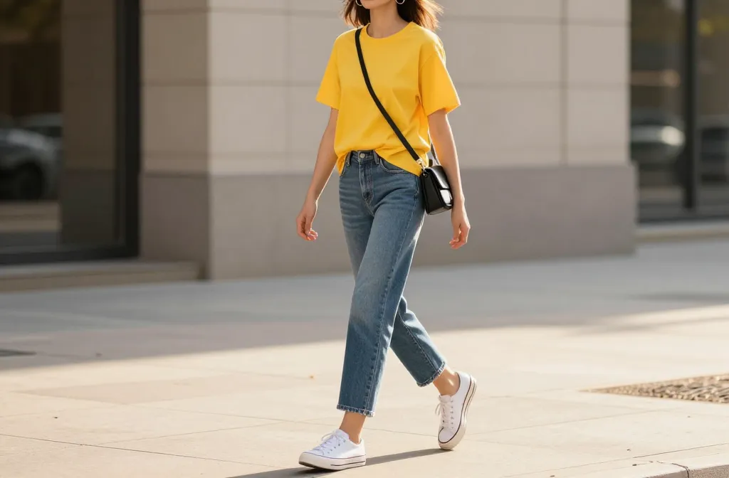 Steal These 15 Ways to Wear a Yellow Shirt with Jeans Without Looking Overdressed