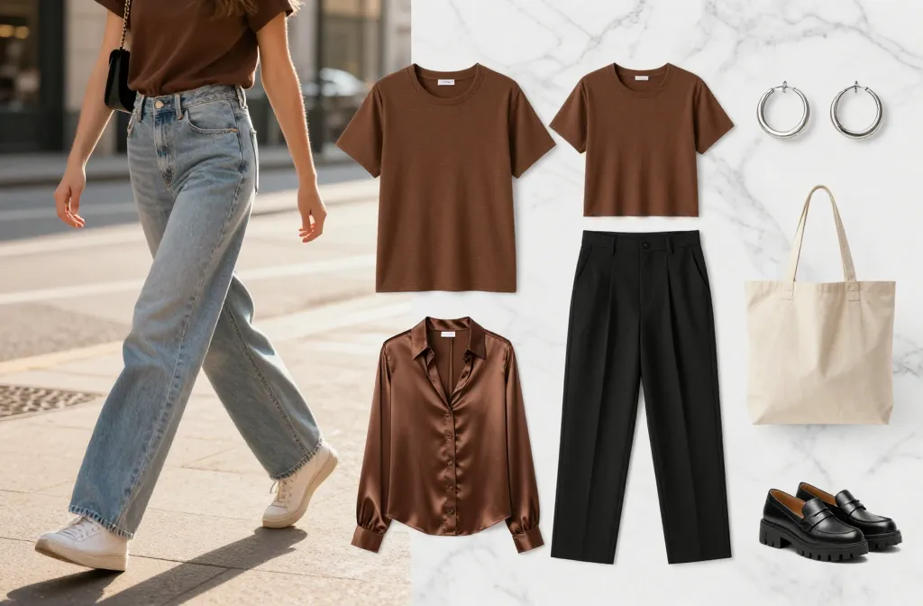 Chic 12 Outfit Ideas with a Brown Top You Can Wear Anywhere