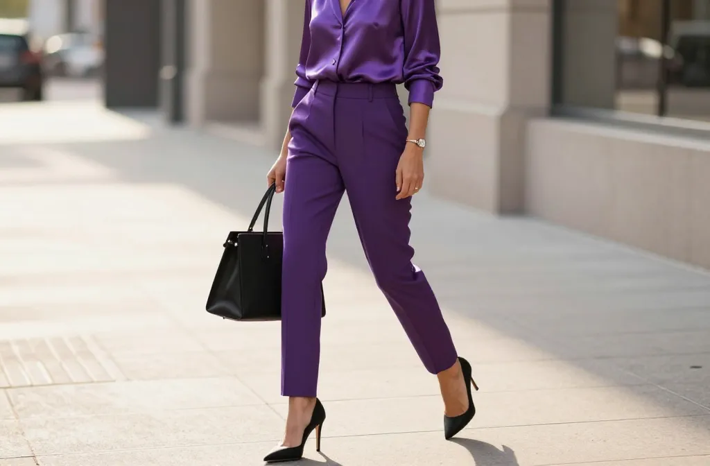 13 Chic Ways to Wear a Purple Top with Confidence Now