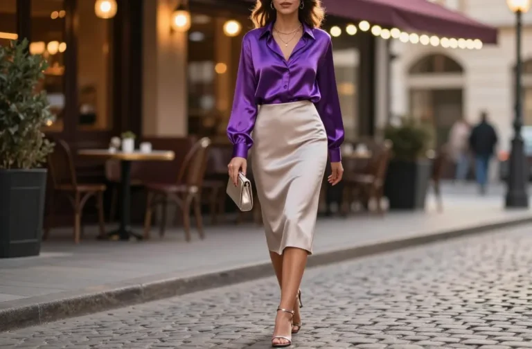 Steal Hearts with 14 Ways to Style a Purple Top for Date Night
