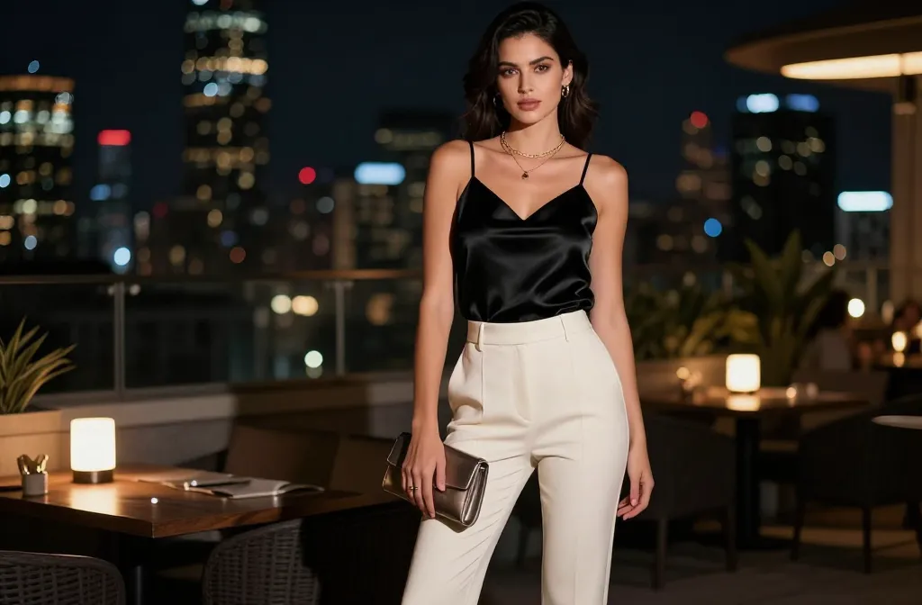 Steal His Gaze with 15 Black Top Outfits for Date Night