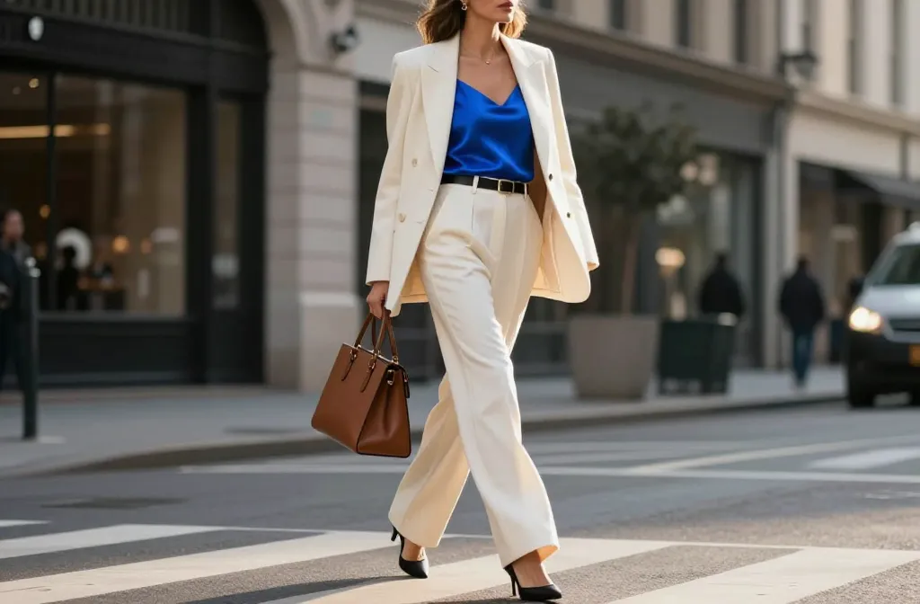 Steal This: 12 Outfit Ideas That Make a Blue Top Look Designer-Level